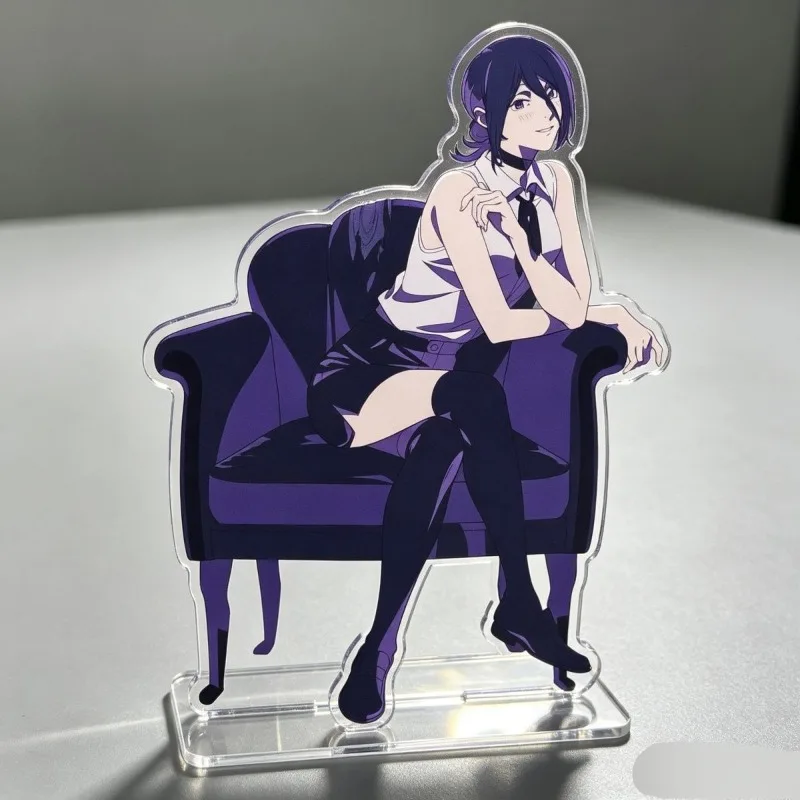 Chainsaw Man Anime Acrylic Standee for Women Reze Elegant Sofa Sitting Figure Desktop Display Ornament Birthday Friend Gifts Toy