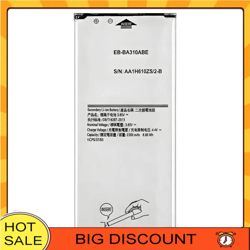 

Mobile Phone Battery EB-BA310ABE 2300Mah For Samsung Galaxy A3 2016 Edition A310 SM A310F A3100