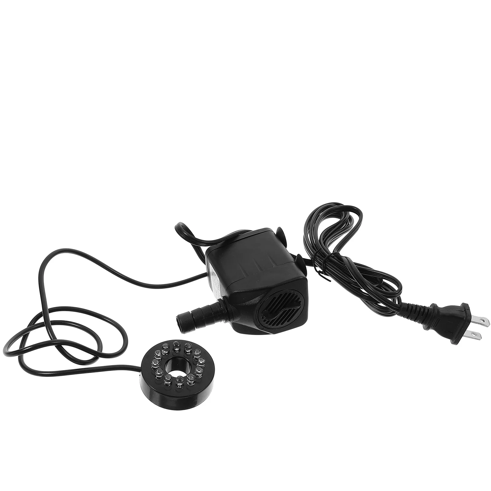 

10W Submersible Circulation Water Pump LED Light Adjustable Flow for Aquarium Fish Tank Pond Fountain Hydroponic Systems Us Plug