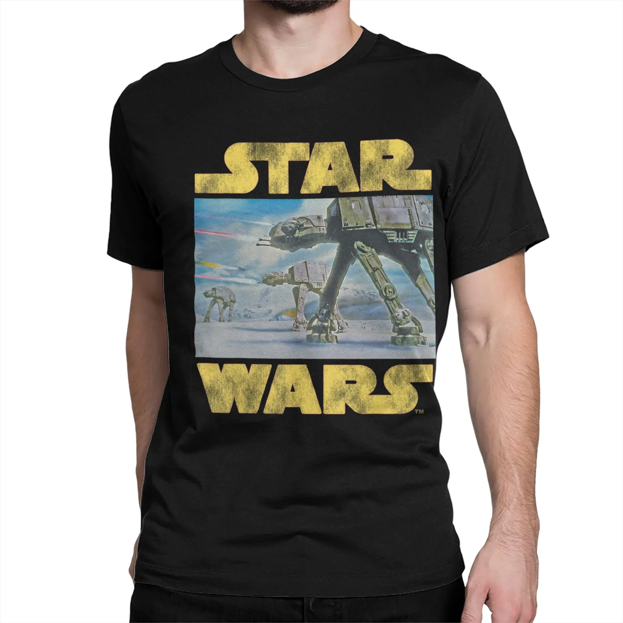 Men Women's Vintage Imperial AT-AT Battle of Hoth Darth Maul T Shirts Cotton Clothes Vintage Crew Neck Tees 4XL 5XL T-Shirts