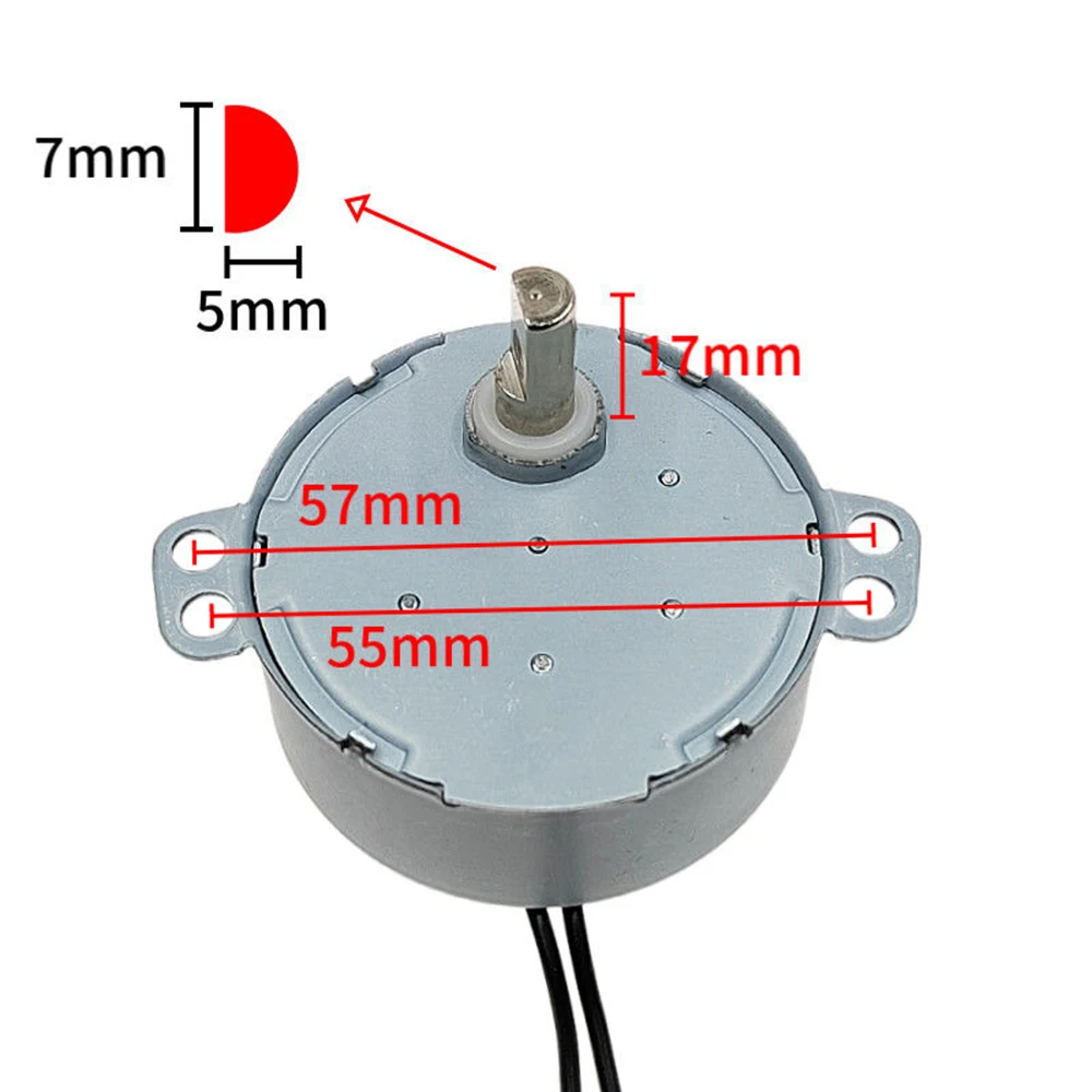 TYJ50-8A7 AC 220V-240V 3/3.6r/min CW CCW 50/60Hz 4W Claw Pole Permanent Magnet Synchronous Motor Electric Fan Shaking Head