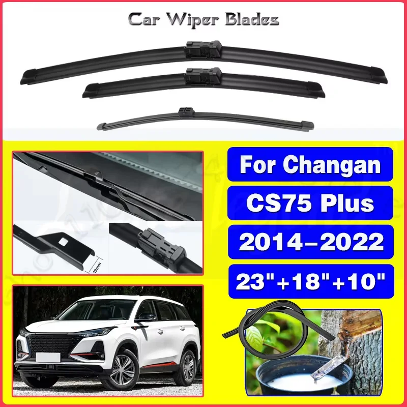 

For Changan CS75 Plus 2014-2022 Front Rear Window Wiper Set 2016 2017 2018 2019 2020 2021 Silent upgrade version