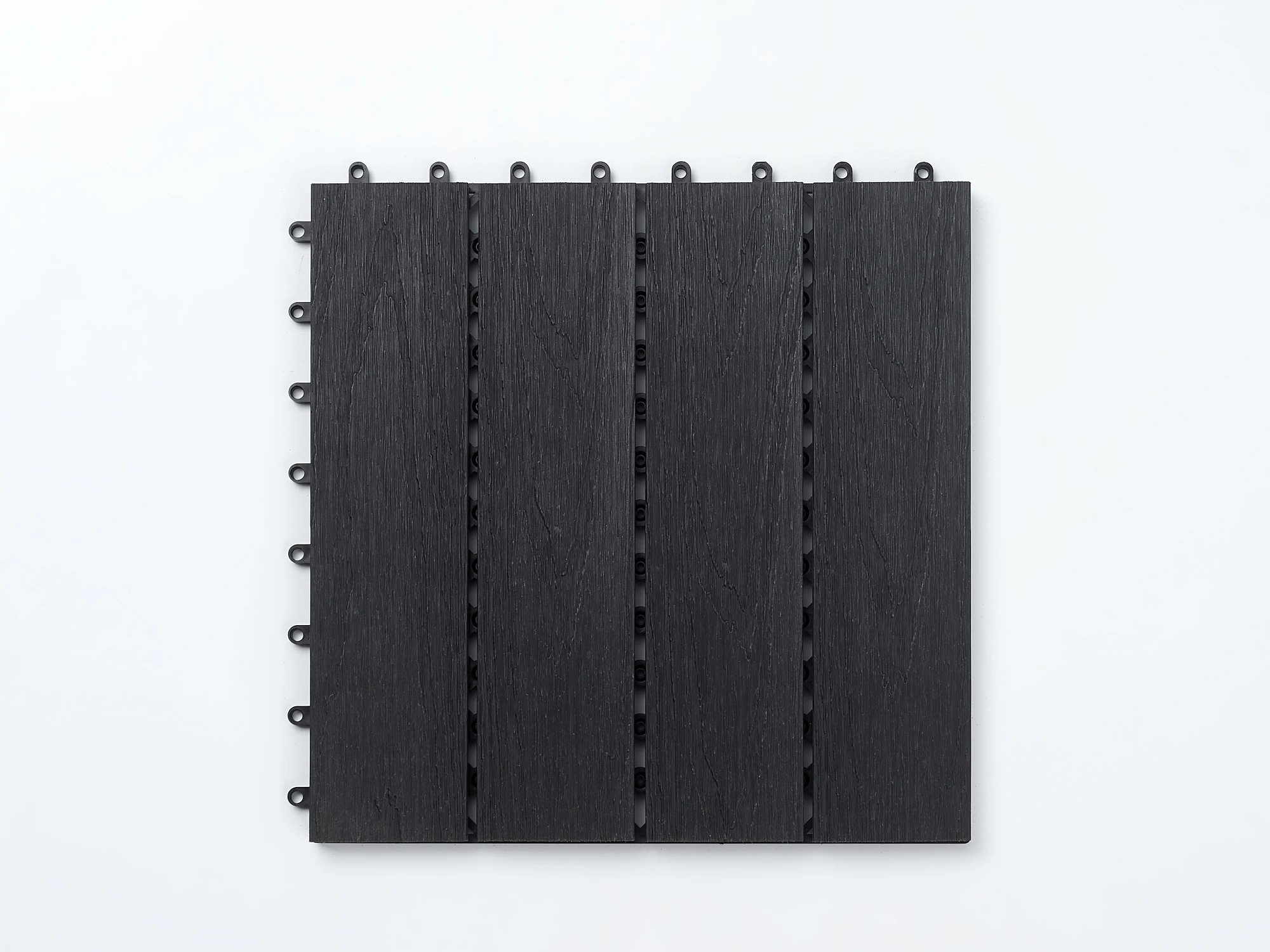 WPC Interlocking Composite Decking Board Tiles Contemporary Design Easy Installation Backyard Patio Garden Customized Color