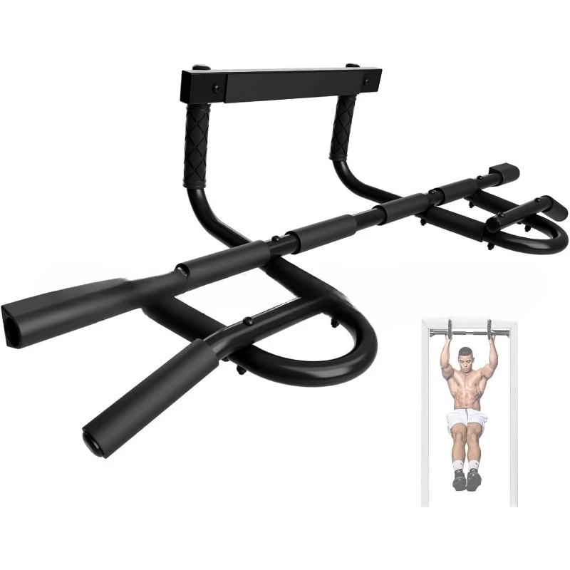 

Portable Pull Up Bar Home Fitness Strength Training Equipment Doorway Pull Up Station Non-punching Wall Mounted Chin Up Bar