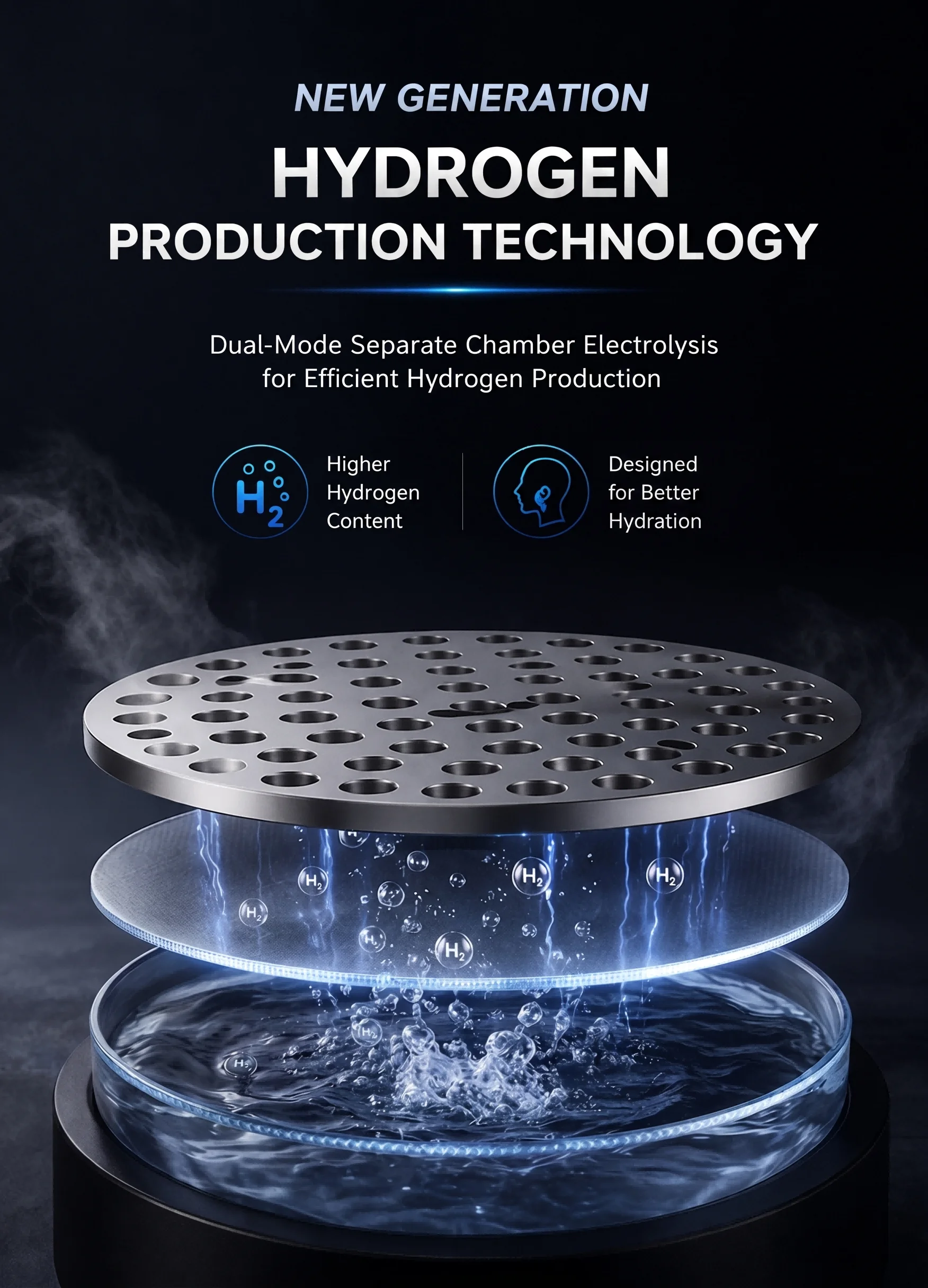 Portable Hydrogen Water Generator Bottle Rechargeable Electric Alkaline Water Ionizer Cup Hydrogen-Rich Health Care Drinkware