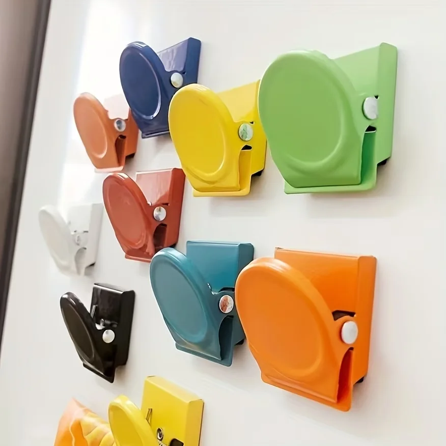 5-Piece Magnetic Office & Refrigerator Holder - Dopamine Color, Suitable for Home and Kitchen, Whiteboard Magnetic Holder