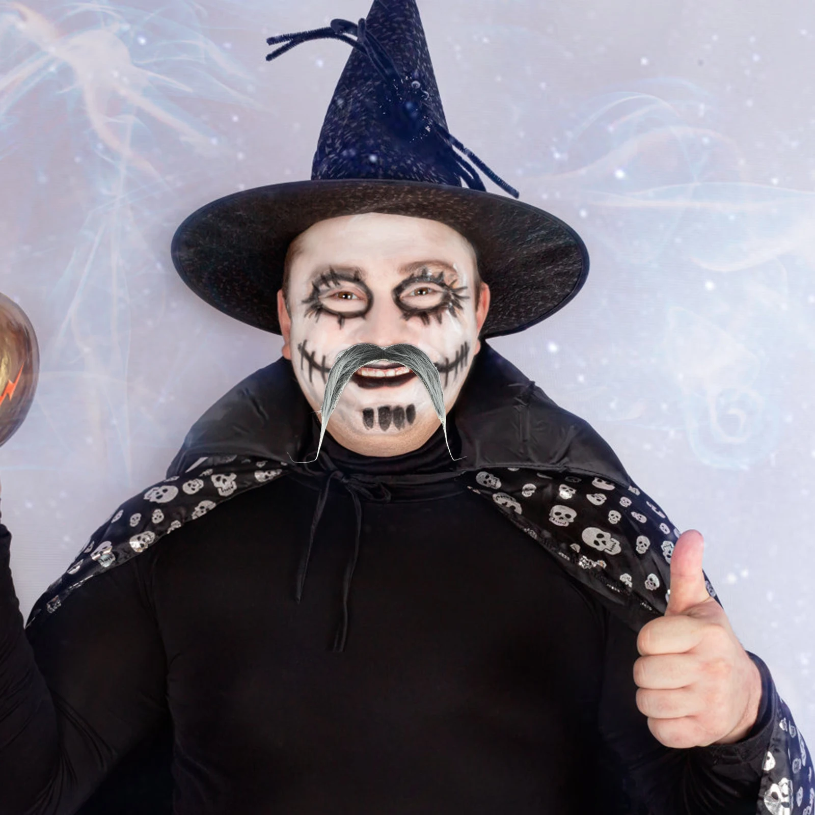 

2 Pcs Halloween Party Props Fake Beard Reusable Simulation Beards Masquerade Costumes Grooming Cloth Furry