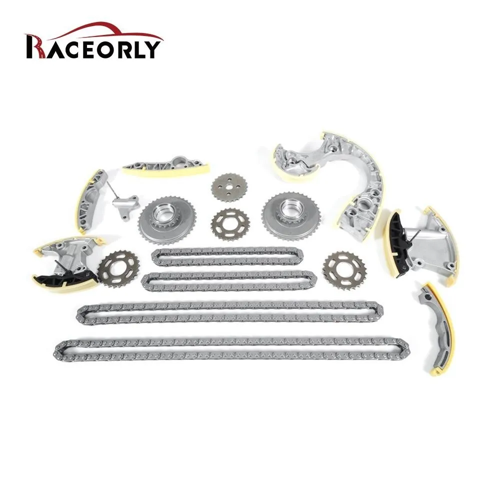 RACEORLY Timing Chain Kit For Audi A4 B7 A6 C6 A8 VW Touareg 3.0 BKS