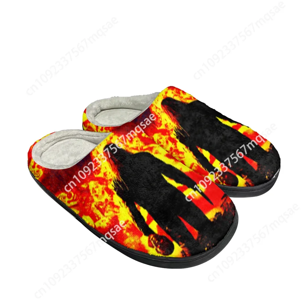 Terror Michael Myers Cotton Custom Slippers Mens Womens Sandals Plush Casual Keep Warm Shoes Thermal Soft Plush Non-Slip Slipper