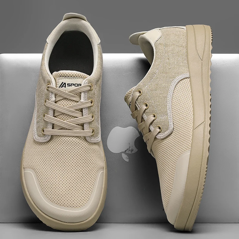 New Unisex Wider Shoes Breathable Mesh Men Barefoot Wide-toed Shoes Brand Flats Soft Zero Drop Sole Wider Toe Sneakes Plus Size