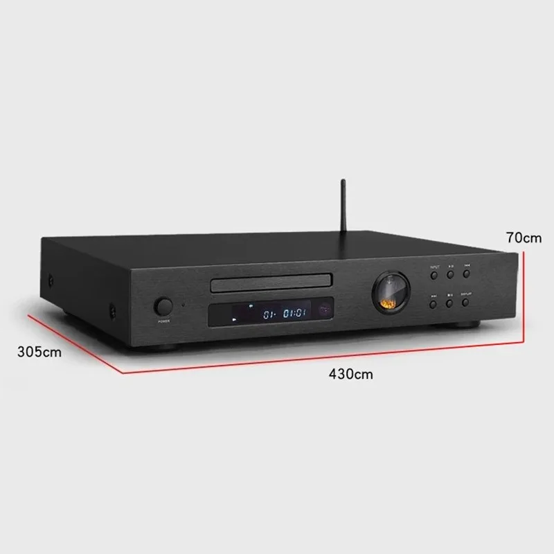 HIFI CD Player Professional Fever Grade Pure CD Lossless Music Player Wireless Bluetooth USB Lossless Record Tube Audio Player
