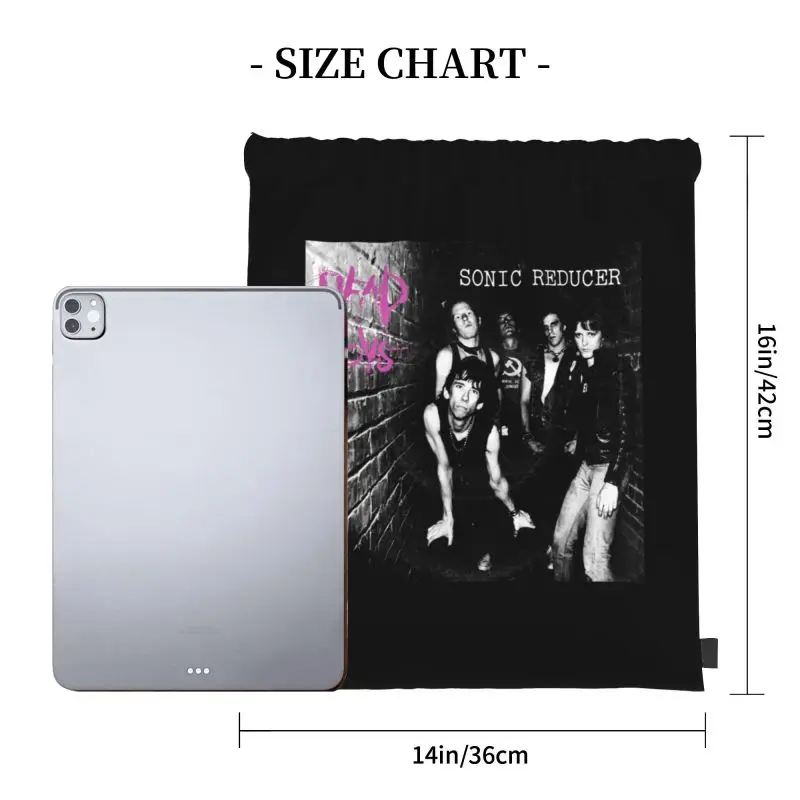 The Dead Boys The Lords Of The New Church Stiv Bators The Damned Sonic Reducer Drawstring Bags Gym Bag Fashion Art Print