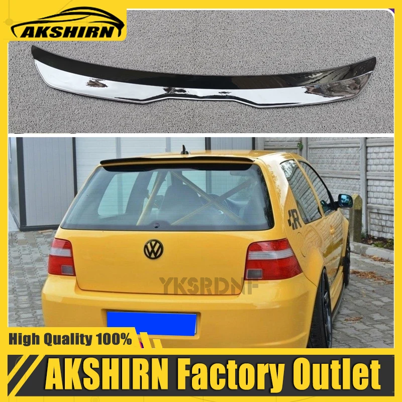 Rear Roof Lip Spoiler For 99-06 VW Golf 4 MK4 R32 Hatchback Spoiler ABS Plastic Gloosy Black Car Tail Wing Decoration