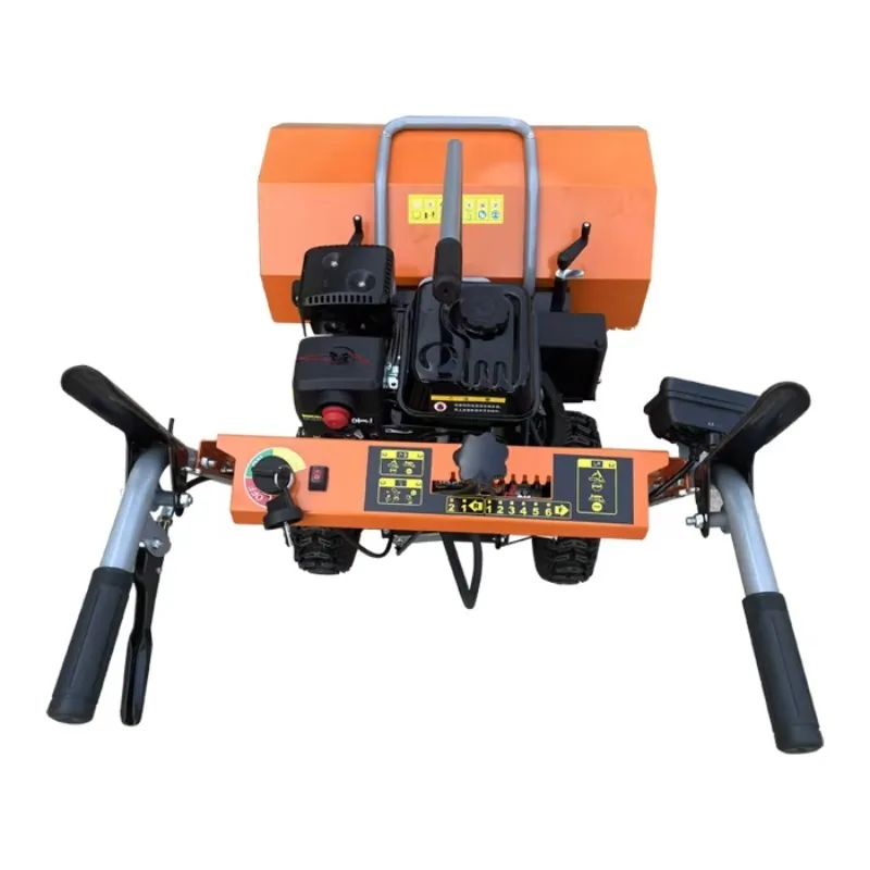 Heavy Duty 6.5 HP Engine Gearbox Fully Hydraulic System Professional Winter Street Cleaning Machinery Attachment Rotating Snow