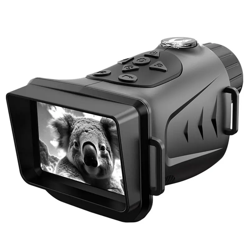 ABGI-New 4K HD 18X Zoom Outdoor Photo And Video Camera Infrared Night Vision Device Starlight Full-Color Dual-Core Technology