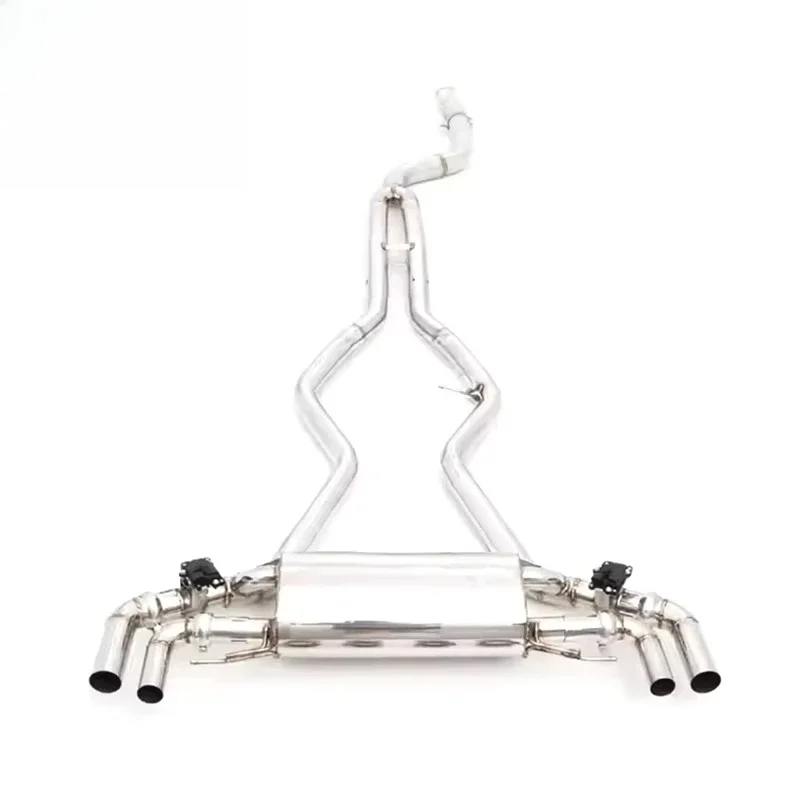 High-performance Stainless Steel Exhaust System for 135i E82 N54 Turbocharged Engine 1.5mm Thickness Mirror Polished Finish
