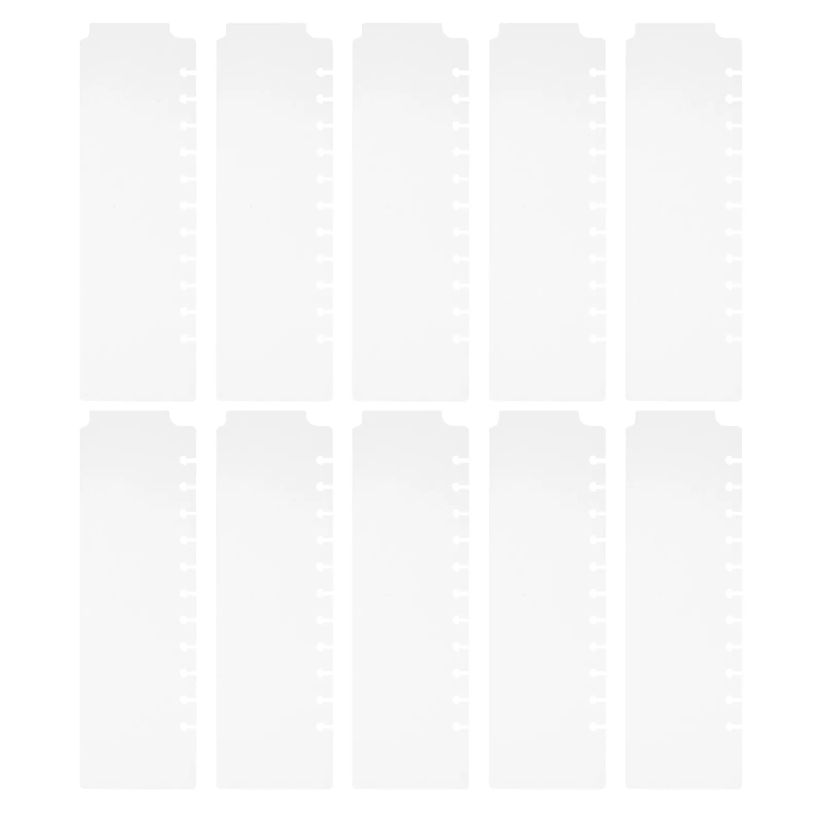 

10Pcs Binder Dividers Plastic Writable Tabs Mini Index Page Markers Loose Leaf Notebook Tabs Planner Dashboard Inserts Office