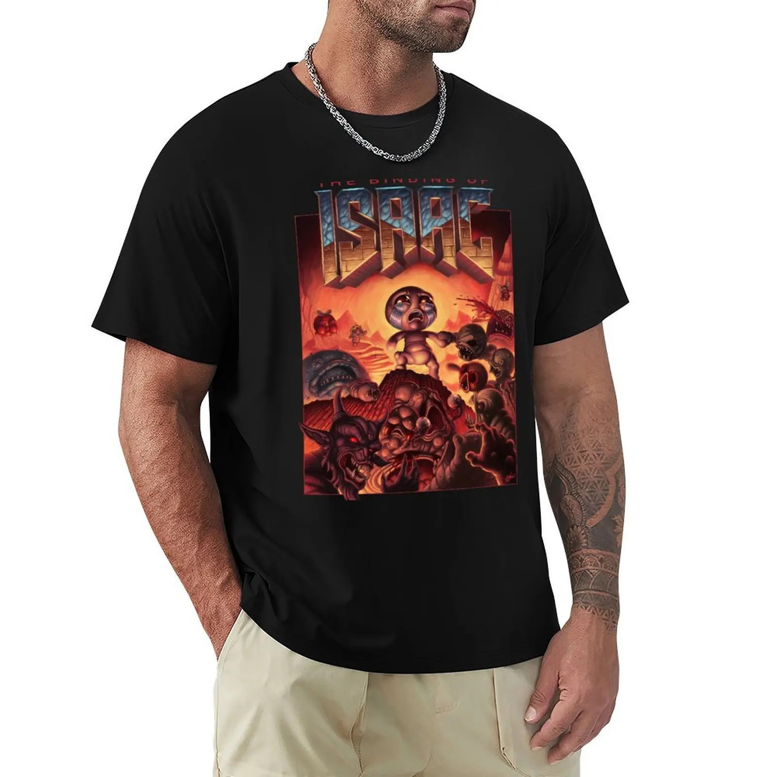 The Binding Of Isaac 90s T-Shirt Plus Size Workout Short Sleeve Top