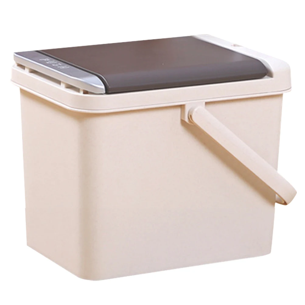 

Plastic Tea Residue Bucket Garbage Can Large Capacity Storage Holder Compact Size Smooth Grinding Thick Material Strong Bearing