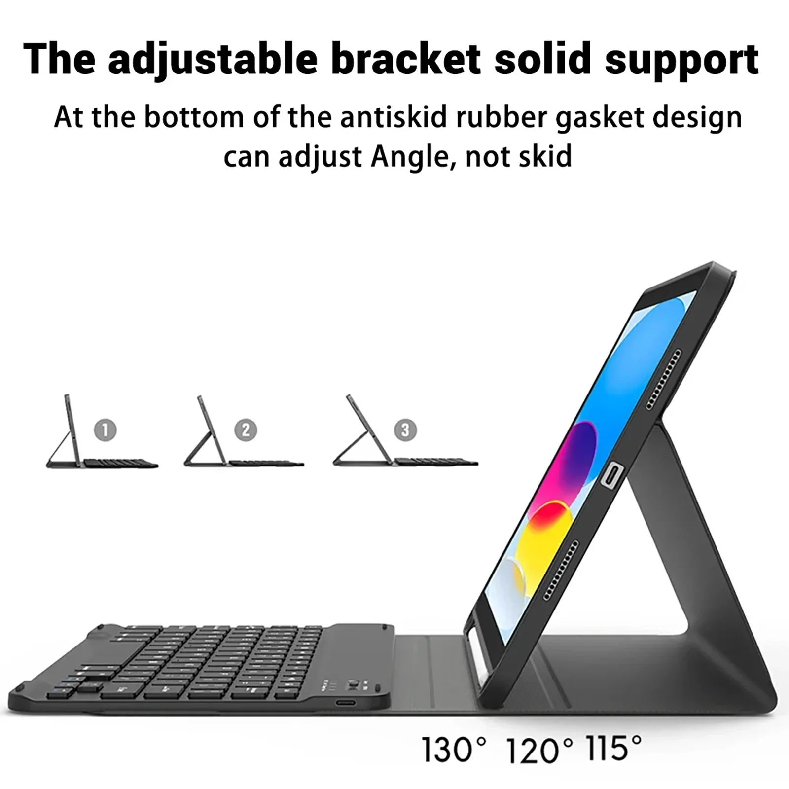 Imagem -03 - Capa de Teclado Bluetooth para Ipad Pro 5ª Geração Ipad Pro 11 2024 m4 A2836 A2837 A3006