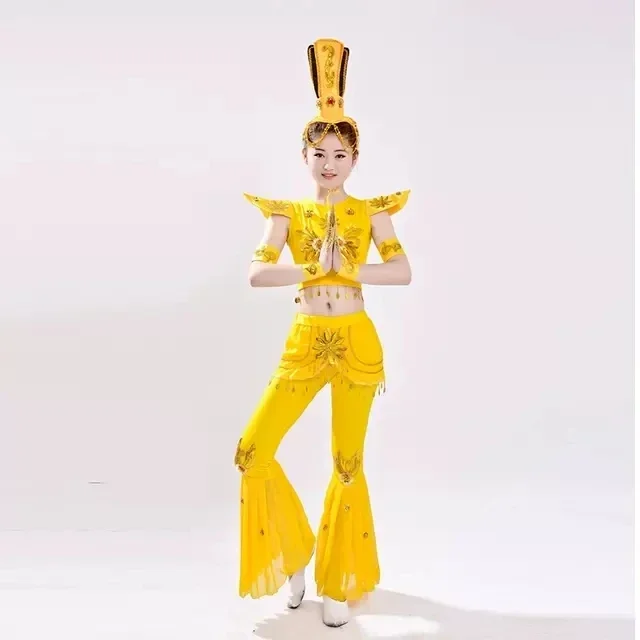 

2024 New Thousand Hand Guanyin Performance Costume Adult Performance Costume Classical Dance Ethnic Thai Dance Costume