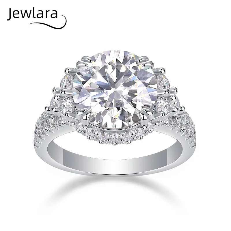 

Jewlara модное новое кольцо для женщин не выцветает High Sense Ins муассанит S925 серебряные кольца Seiko