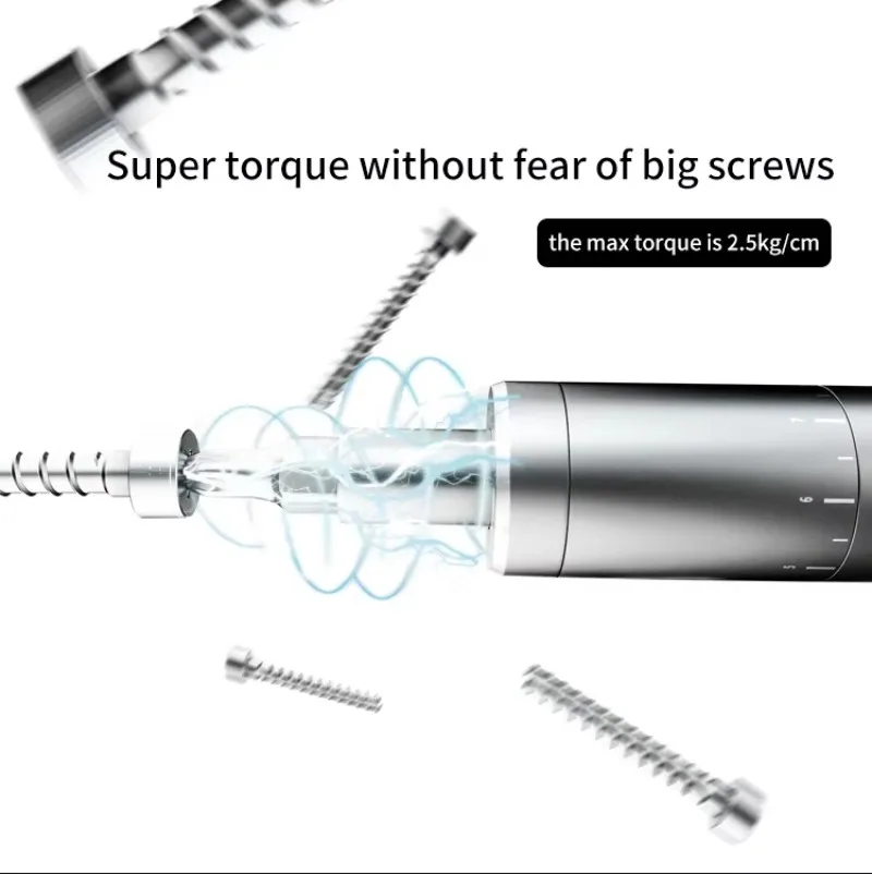 Repair Tool Electric Screwdriver with 24 Position Convenient Maintenance Screwdriver for Mobile Phone Watch Camera Laptop