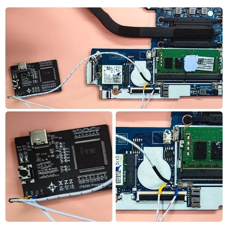 Imagem -04 - Programador xz Ite para Macbook Lenovo Intel Laptop Queima Ite85xx Ite83xx It8390 ec sem Desmontagem Ferramenta de Chip de Leitura Gravação