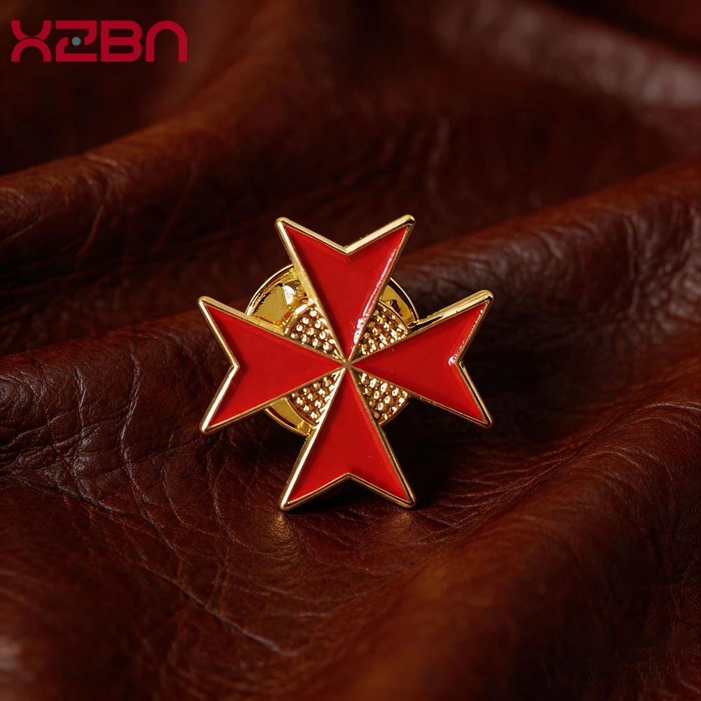 Masonic Lapel Pins Freemasonry Badge Mason Freemason Cross Knights Templar Order Of Knights Of Malta Present