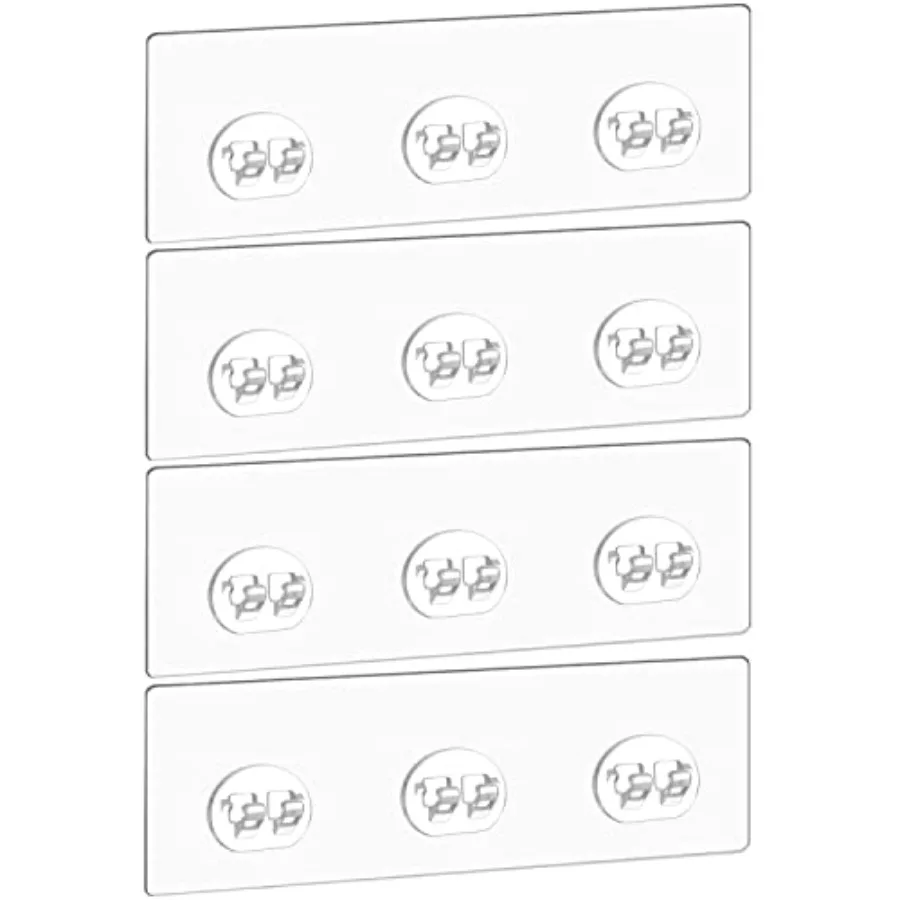 

4 Pcs Corner Shower Caddy Adhesive Replacement Hook, Adhesive Stickers for Shower Caddy Shelves Rack Basket Holder, Bathroom Or