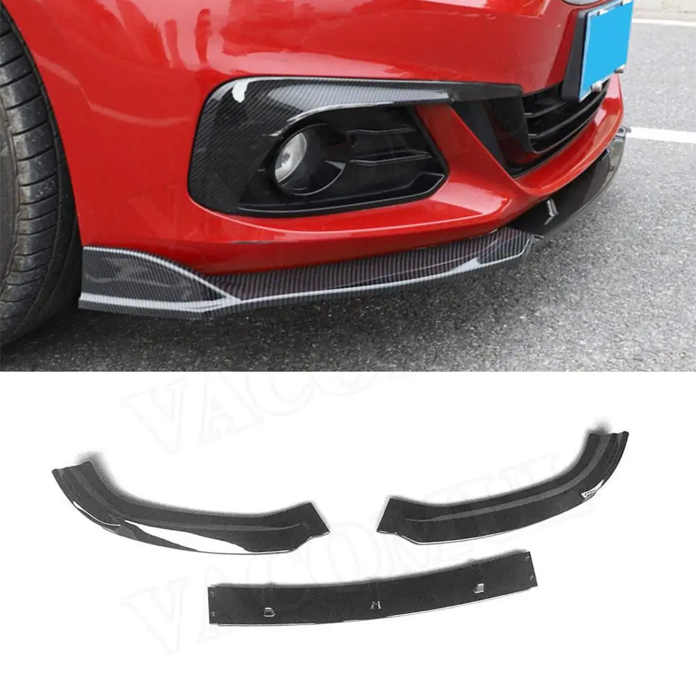 

VACOMUL 3PCS Front Bumper Lip Spoiler For BMW 1 Series F20 Sedan Base 118i 120i 125i 2017-2019 ABS Head Bumper Shovel Car