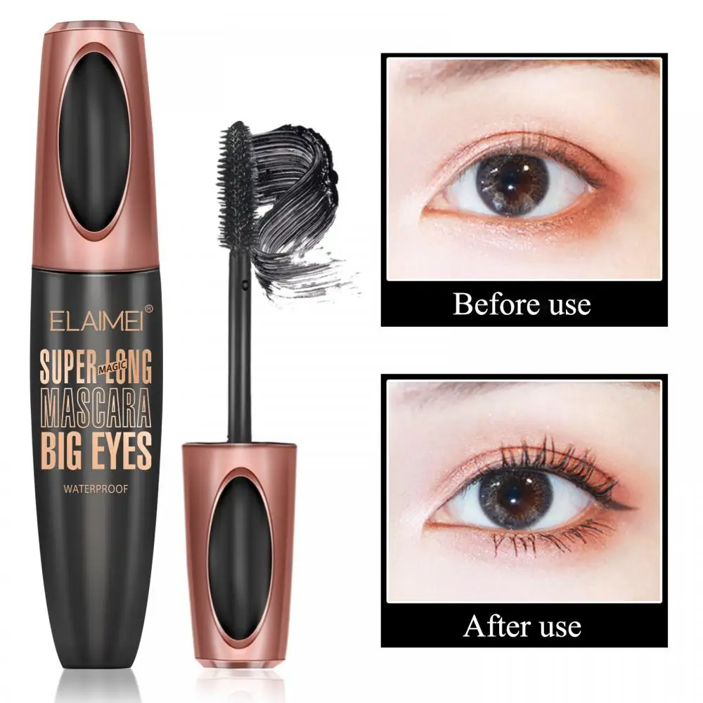 Waterproof 4D Makeup Eyelash Mascara Eyelash Makeup Silk Fiber Lash Extension Long Mascara