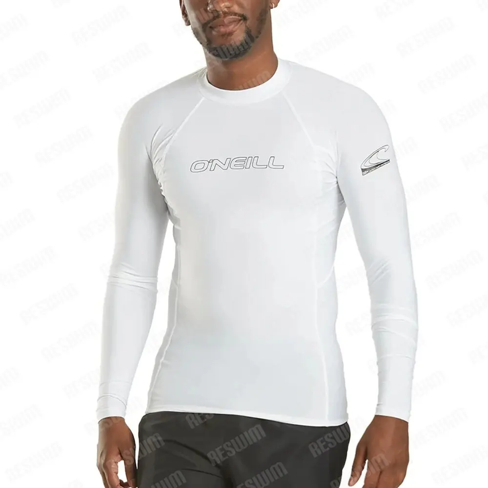 

Summer Men's Swimwear Long Sleeve Rashguard Swimming Surf Tight T-Shirts UV Protection Swimsuit Quick Dry Surfing Gym Clothes