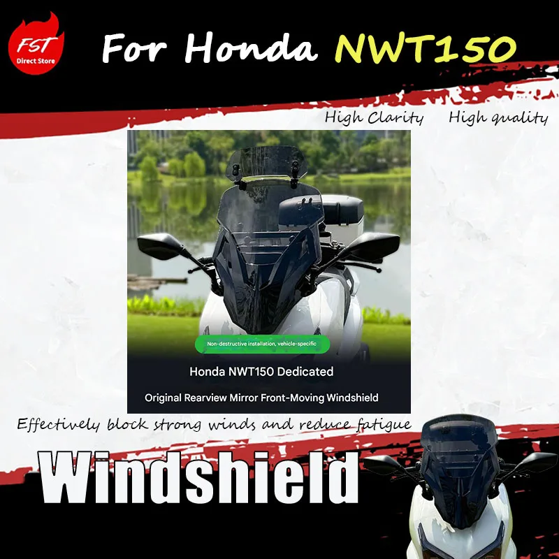 For the Honda NWT150 special rearview mirror adjustment accessory for moving the windshield mirror forward