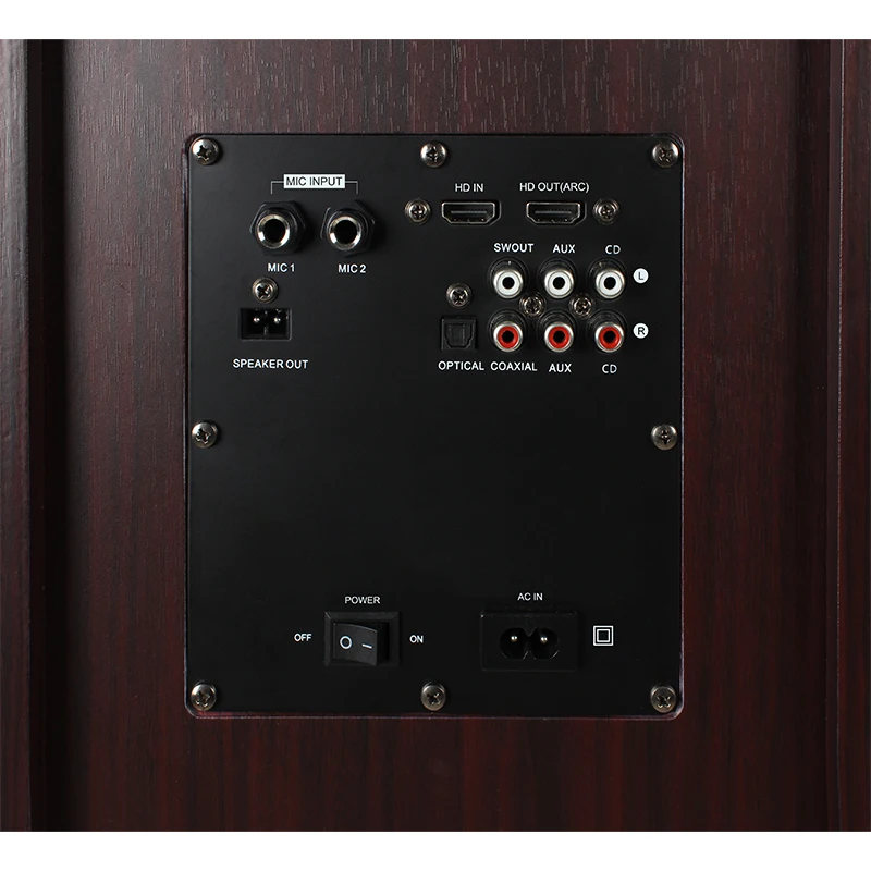 240W HIFI Floor Standing Home Audio Speaker BT Optical Coaxial Input For Home Theater System