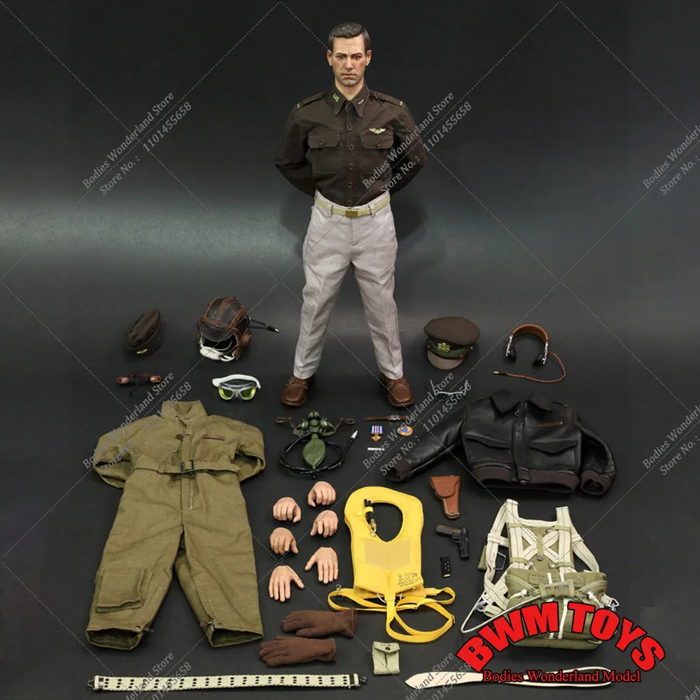 DID A80167 1/6 Scale Collectible WWII US Army Aviation Corps Pilot Captain Rafe 12 Inch Male Solider Action Figure Model Toys