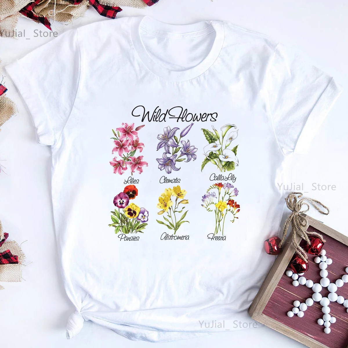 Everything Starts With A Dream Aeolian Bells Graphic Print T Shirt Women Meditation Flowers Tshirt Femme Harajuku Shirt