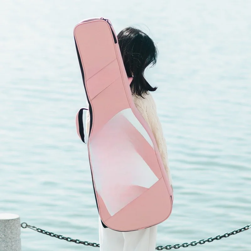 

Double shoulder waterproof thickened can check 41 inch piano bag