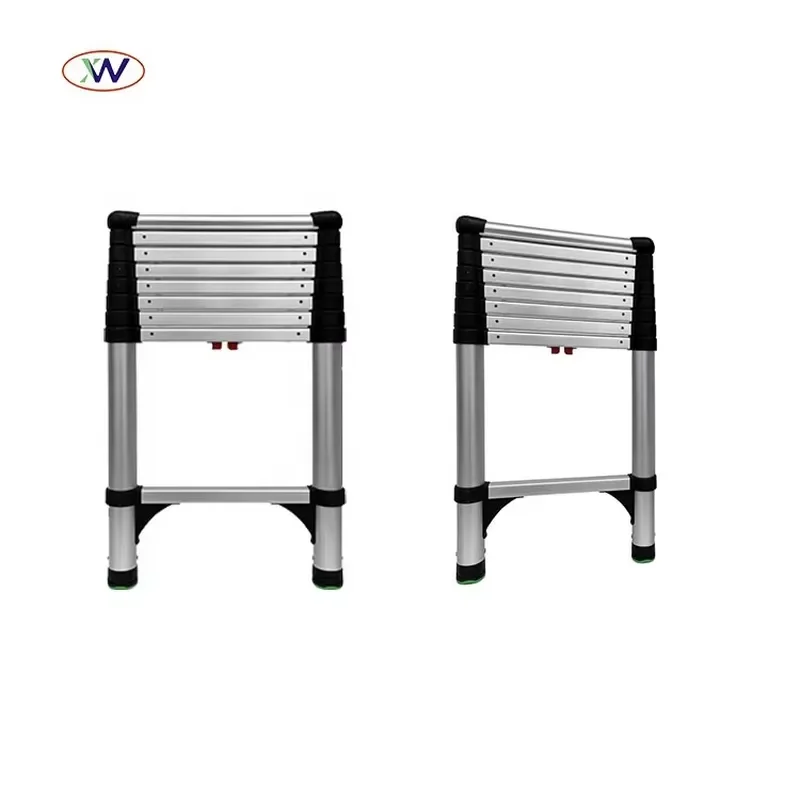Adjustable High Quality 8.5 Inch Telescopic Aluminum Ladder Collapsible Warehouse Ladder