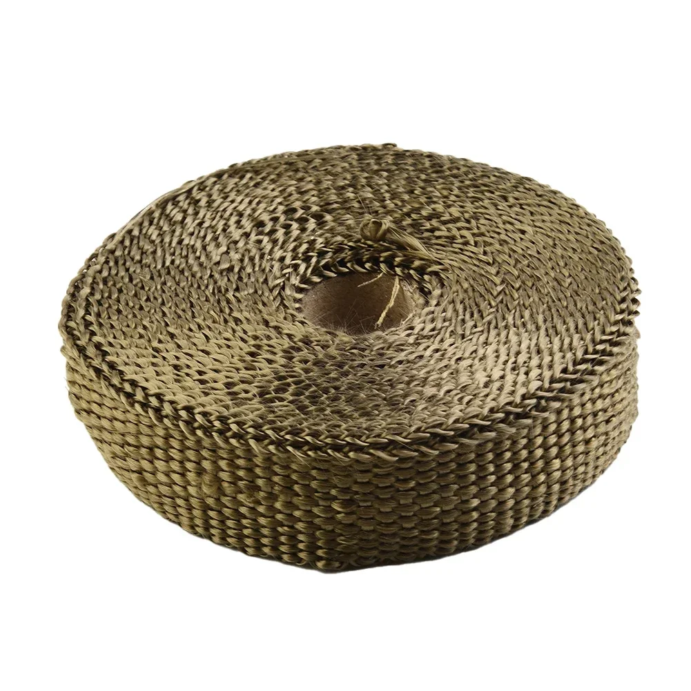 Motorcycle Exhaust Manifolds Fiberglass Heat Insulation Tape Thermal Wrap 5mx2.5cmx1.5mm Exhaust Pipe Wrapped Hot Hose Booster