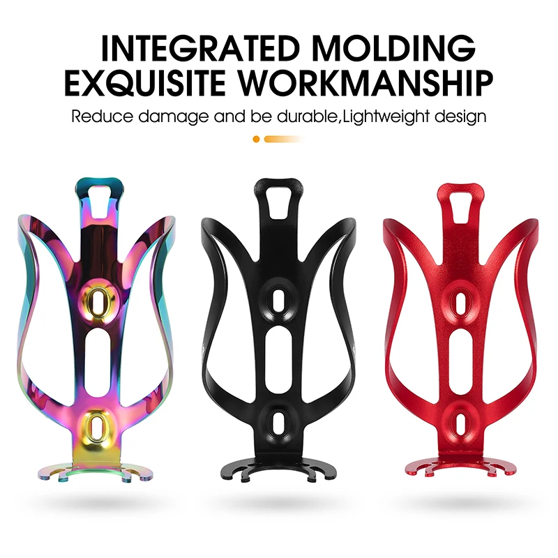 غرب ركوب الدراجات-سبائك الألومنيوم زجاجة مياه دراجة قفص ، غلاية ، المشروبات غطاء حامل ، صب متكامل ، رف جبل ، خفيفة الوزن ، الدراجة