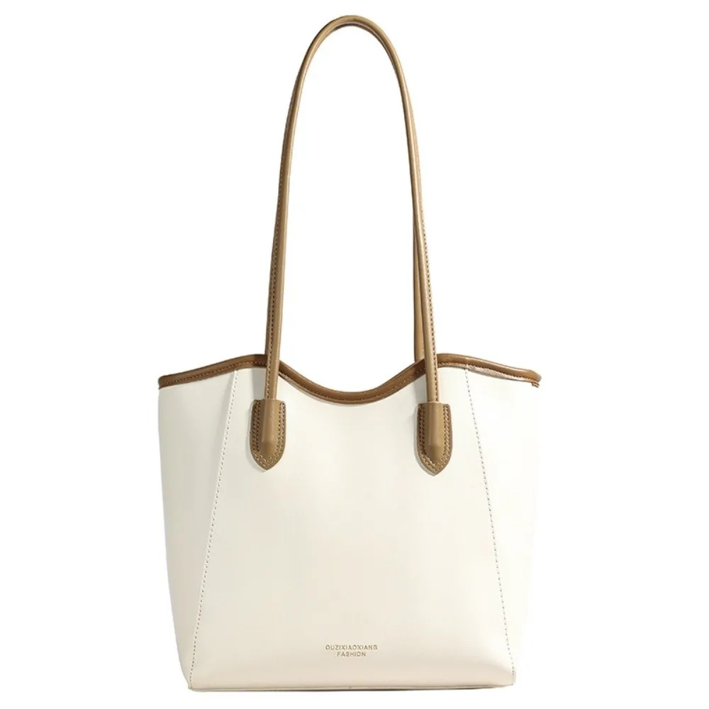 

Новые сумки на плечо большой емкости, однотонные повседневные сумки, сумка-тоут из искусственной кожи для женщин