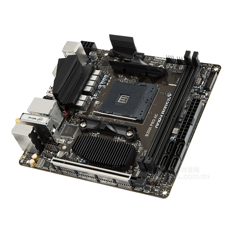 For B350I PRO AC Motherboards Socket AM4 DDR4 64GB For AMD B350 Desktop Mainboard SATA III USB3.0