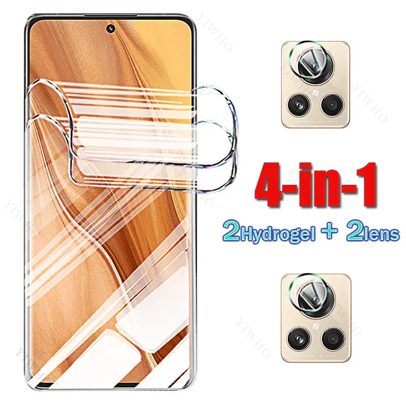 4in1 Front Hydrogel Soft Film for Realme GT2 Explorer Master Screen Protector for Realme GT Neo 3 Camera Lens Glass Anti-Shatter