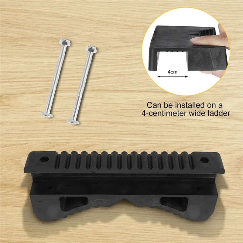 Ultra Steep Ladder Accessory Anti-Slip Ladder Stabilizer Sturdy Ladder Rail Scratch Protection Durable- Ladder Accessory