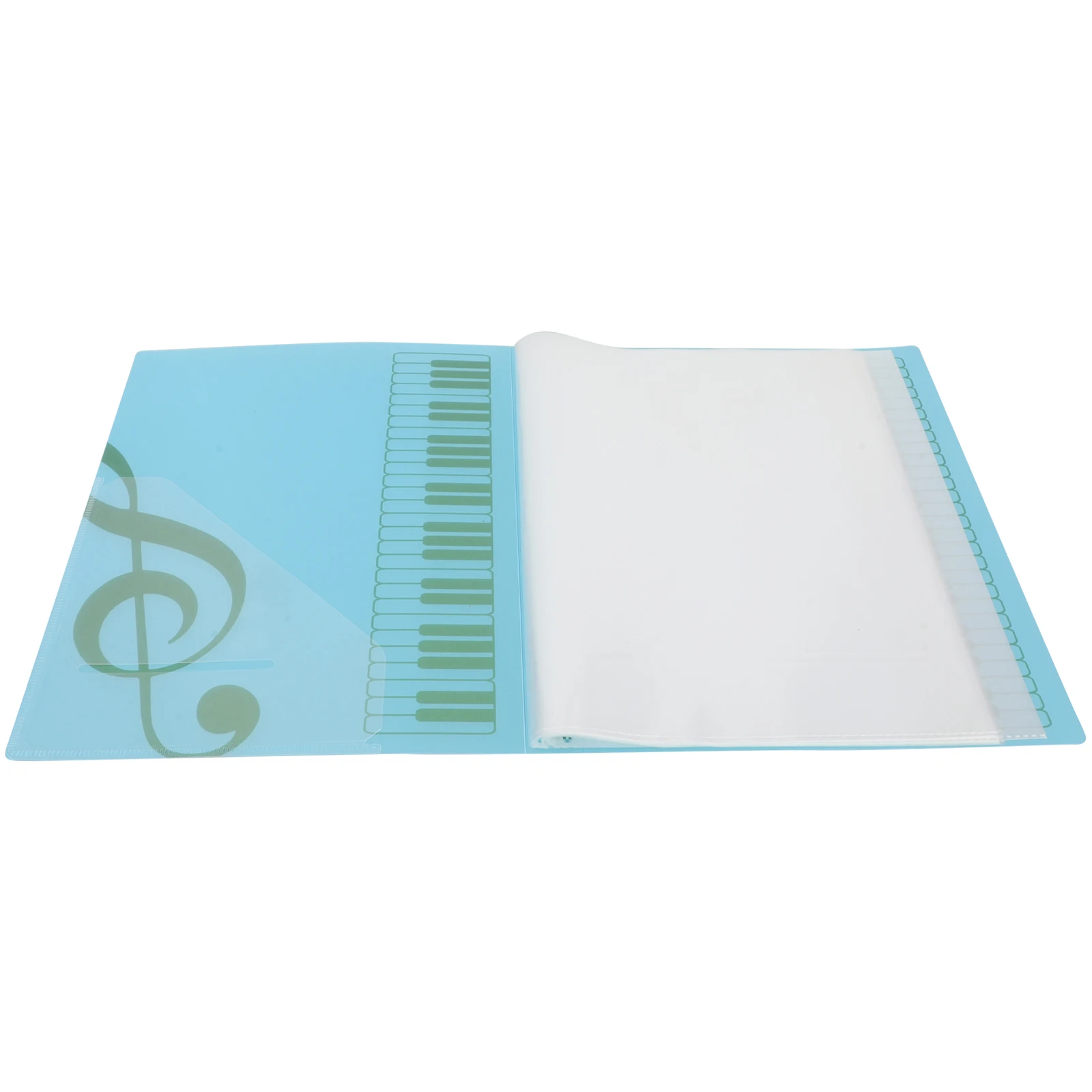 

A4 Music Score Binder 80 Pages Large Capacity Choir Sheet Holder Piano Books Document Organizer Storage Folder Plastic