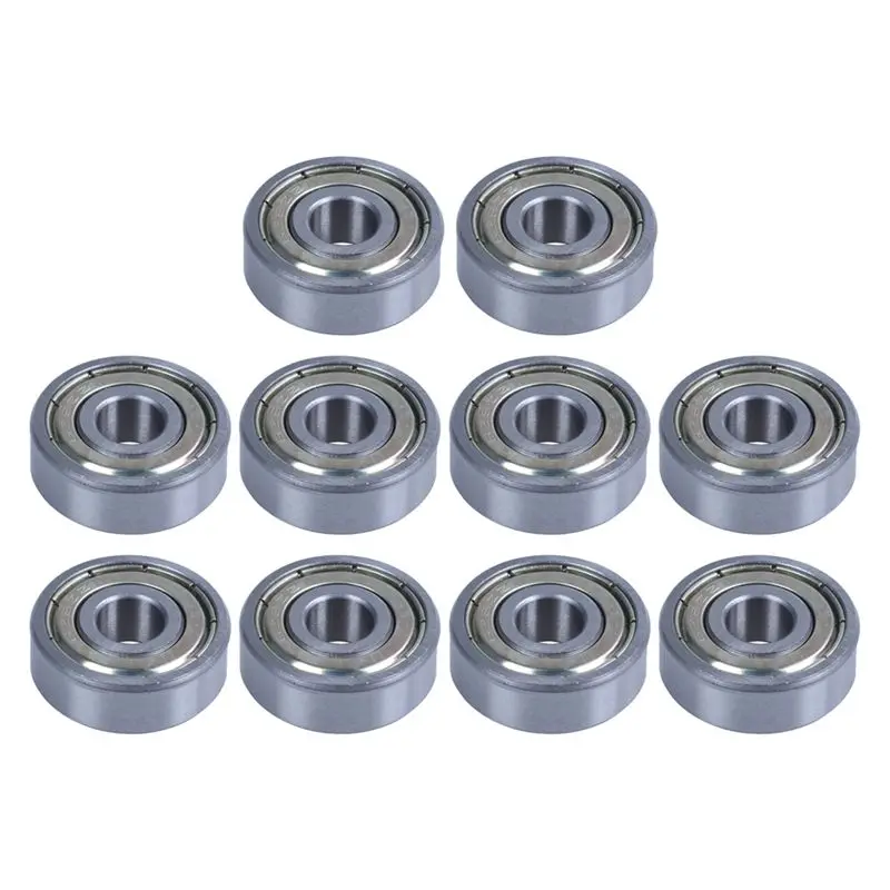 Most-10 Pcs 8 X 24 X 8Mm Metal Shielded Deep Groove Miniature Ball Bearing Metal 628Z