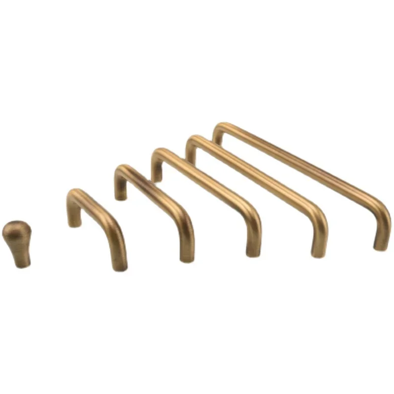 Tinyhob Minimalisme Brons Meubelgrepen Garderobe Keukenkast Garderobe Nachtkastje Kleine kasthandgreep Decoratieve knop - afbeelding 2