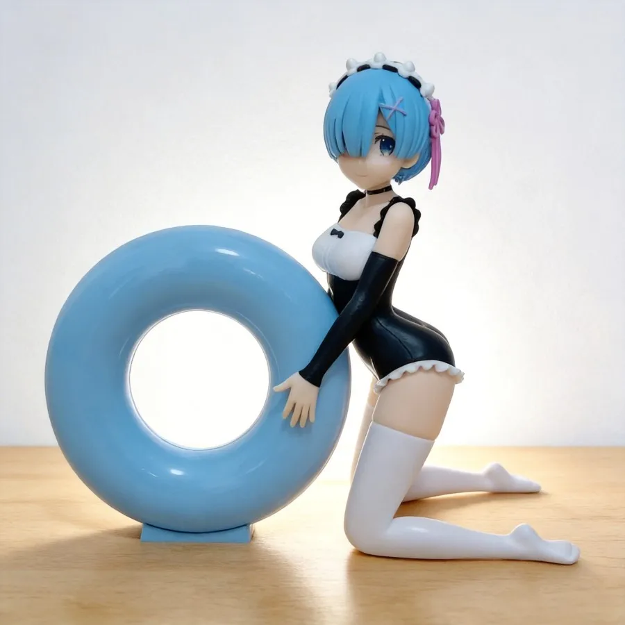 

Rem Figure Re:Zero Starting Life in Another World Kneeling Pose Swimsuit Anime Beauty Model 13cm