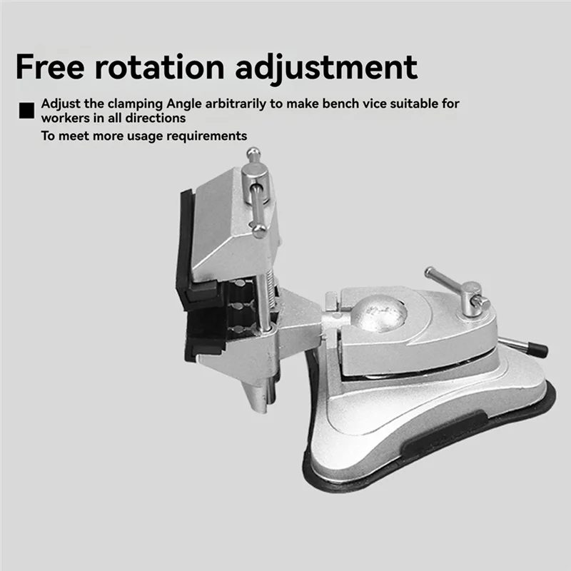 Heavy Duty Mechanics Household Vise Bench Small Bench Vice Clamp 360 Degree Rotation Multi-Functional Small Table Vise-ABGL